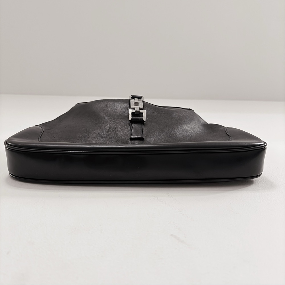 Gucci by Tom Ford Jackie Black Leather Minimalist Shoulder Bag Vintage 90s - Picture 5 of 8